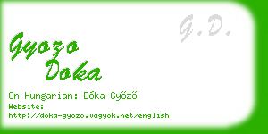 gyozo doka business card
